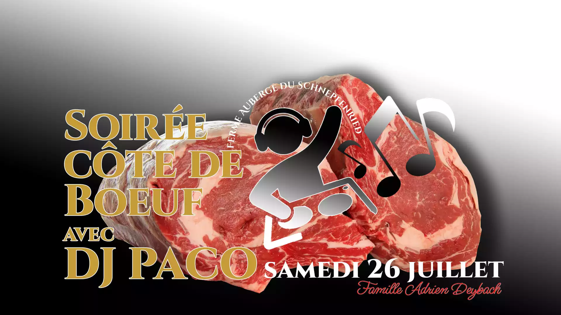 ferme Deybach soirée côte de boeuf